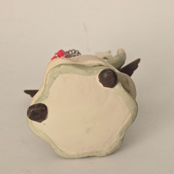 Angel Ornament Christmas Pageant Girl Gift Star Wand Halo Wings Holiday Ceramic - Picture 7 of 7